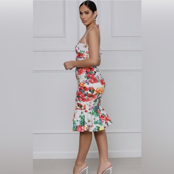 Floral Mermaid Midi Dress from Lilly’s Kloset - Picture 2 of 5